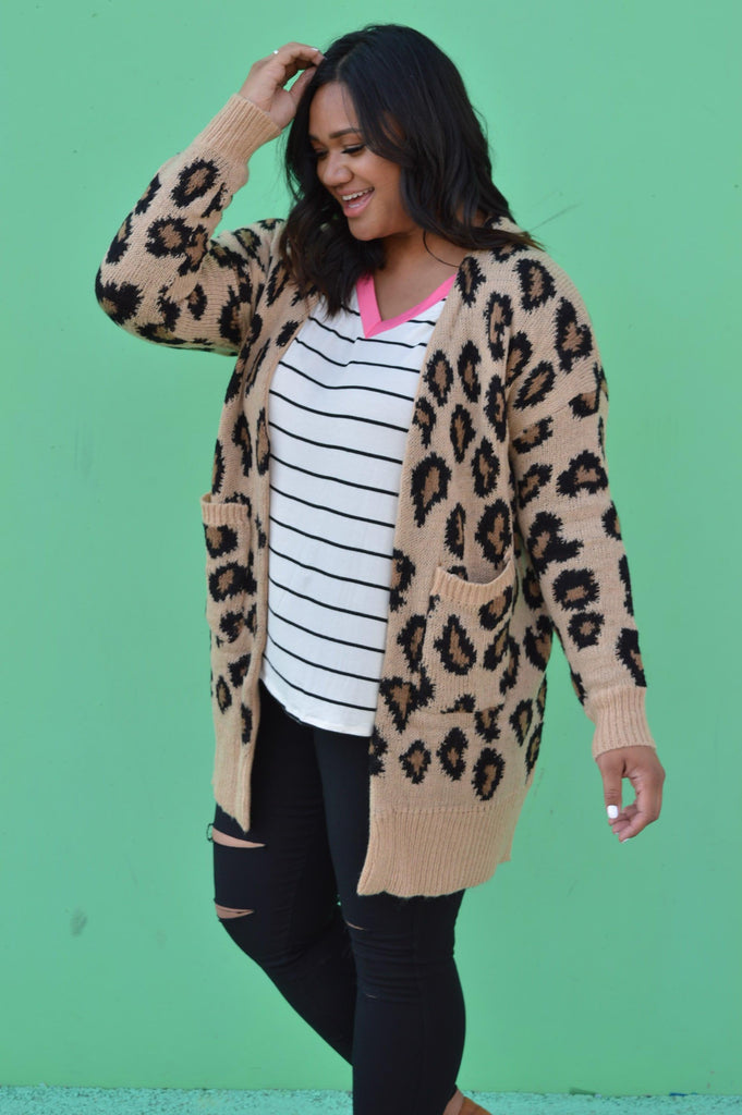 Leopard Cardigan Outfit - Hazel Blues®