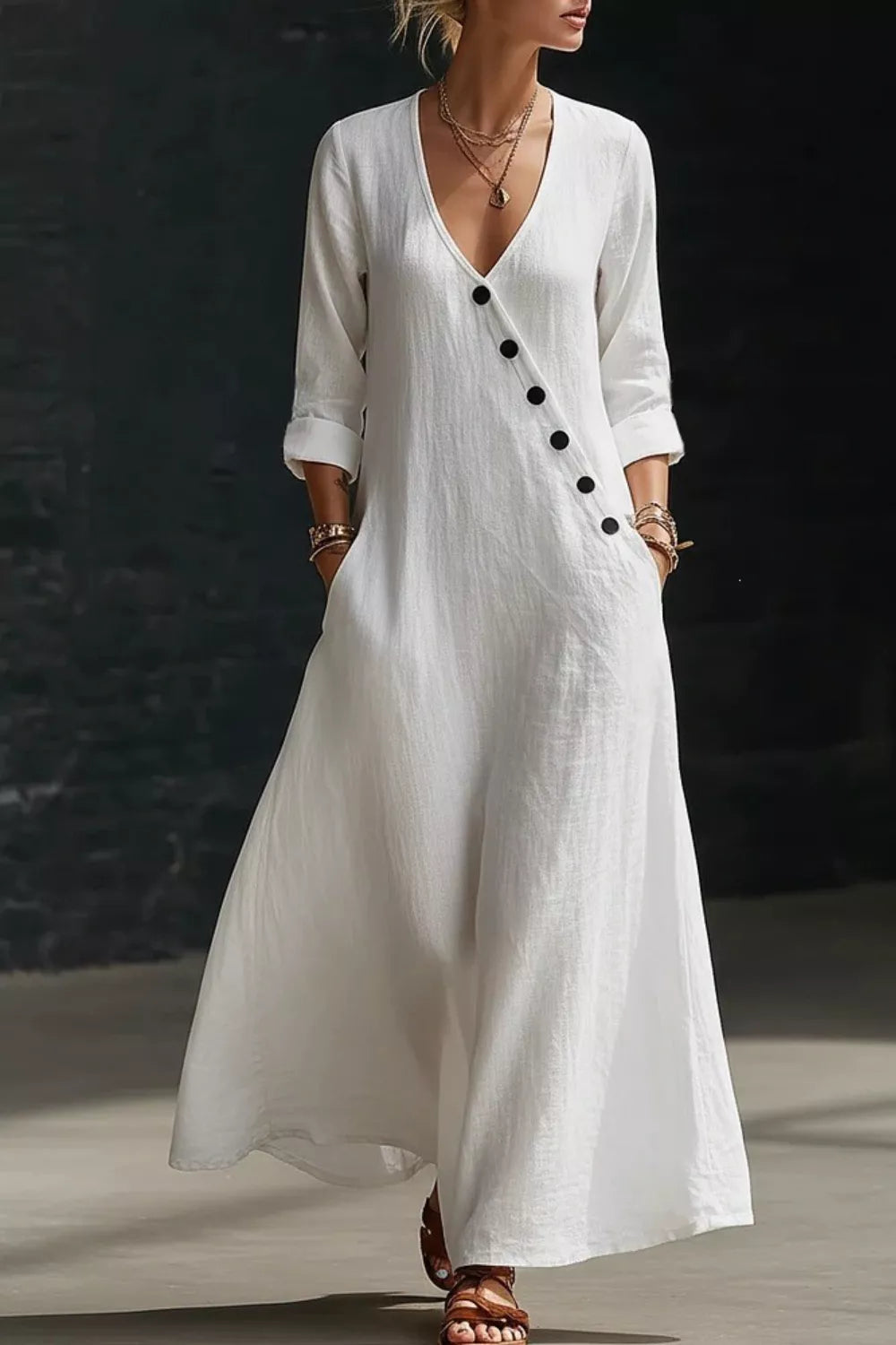 long sleeve surplice maxi dress Floral Surplice Pleated Maxi Dress The 308 Boutique