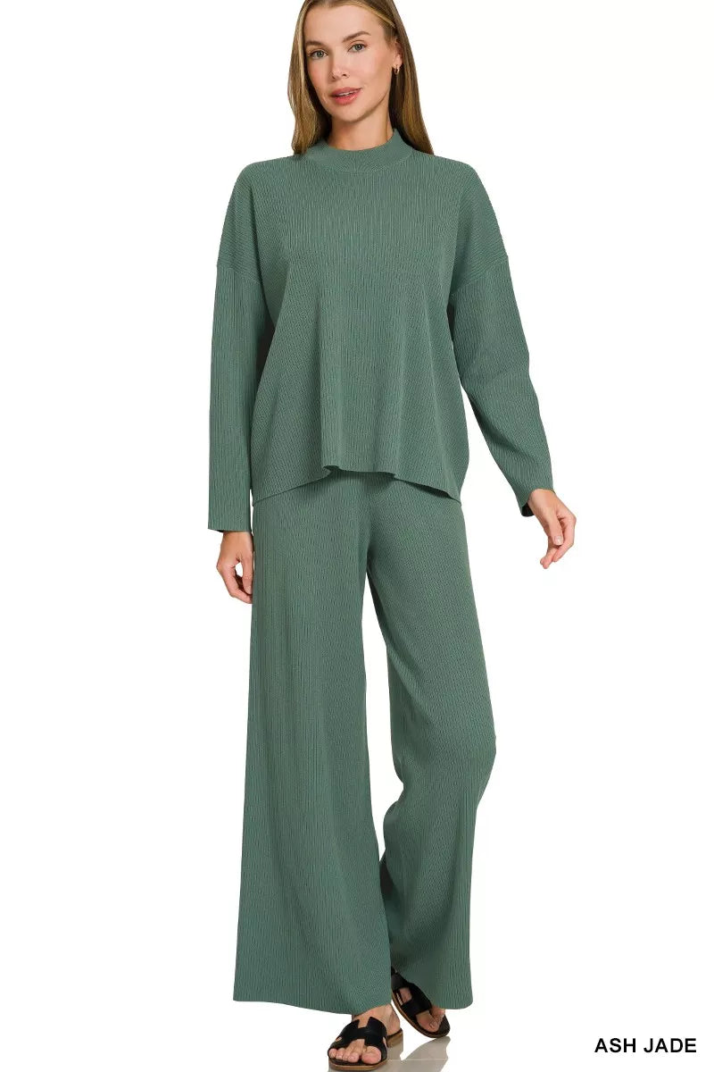 ピーナ/7 Zenana Viscose Sweater Top & Pants Set – Hazel Blues®