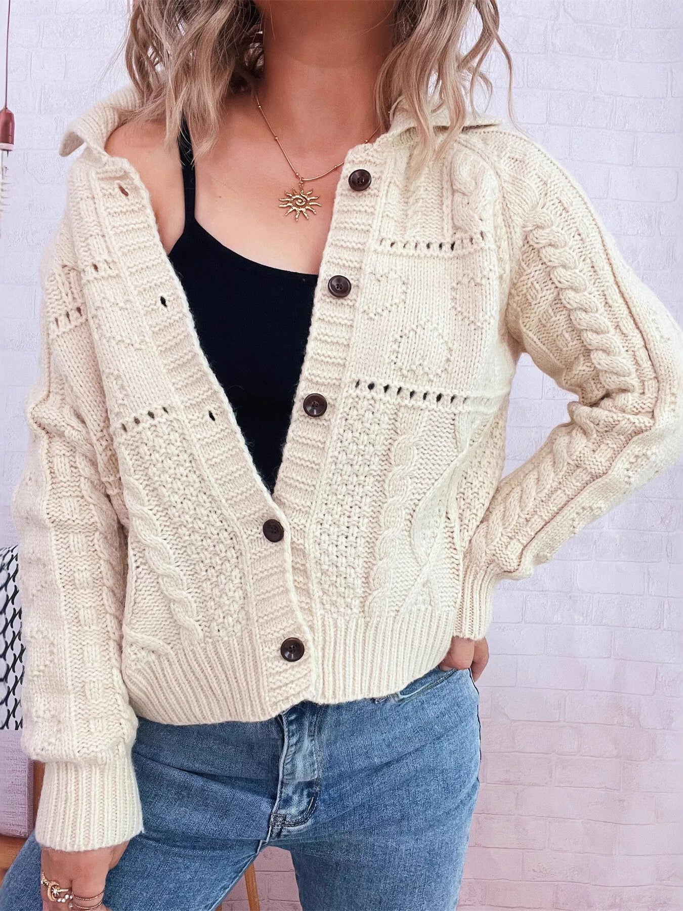 トップス JUVENILE HALL ROLLCALL BKN KNIT CARDIGAN JUVENILE HALL ROLLCALL -ジュベナイル ホール ロールコール