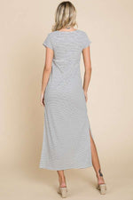 Hazel Blues® |  Culture Code Striped Twisted Detail Dress