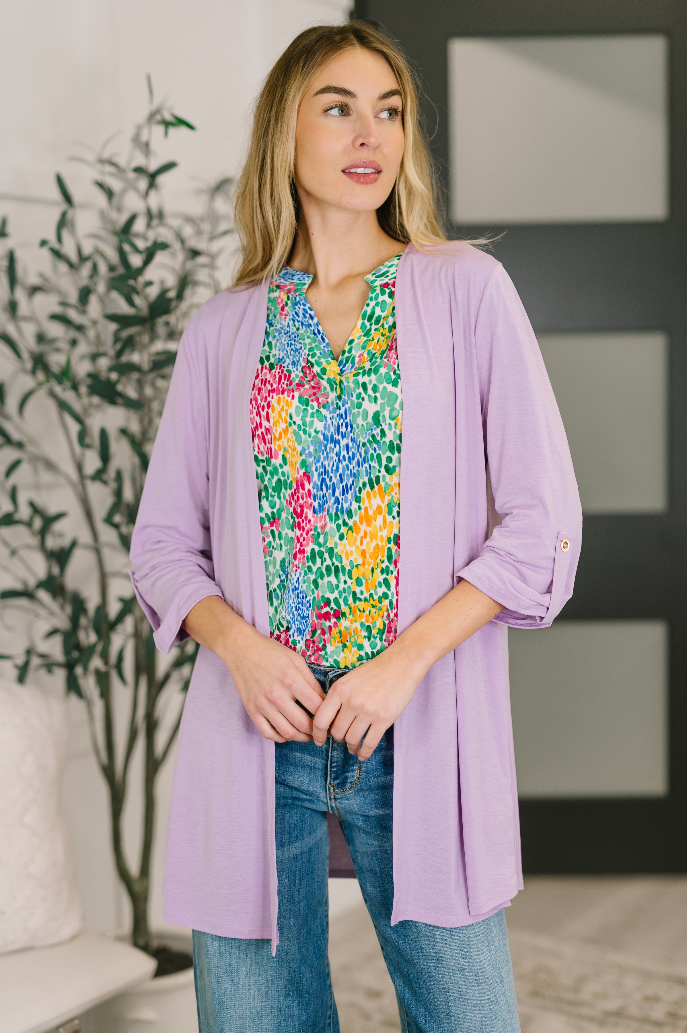 Lizzy Cardigan in Orchid Bloom – Hazel Blues®