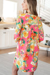 Hazel Blues® |  Lizzy Dress in Hot Pink and Yellow Floral