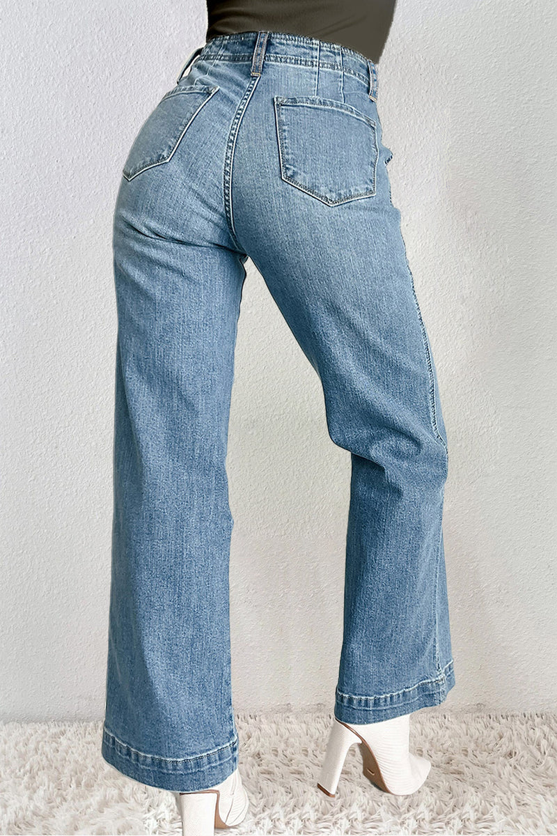 Hazel Blues® |  Straight Jeans with Pockets