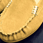 Hazel Blues® |  Suede Metal Decor Stitch Detail Flat Loafers