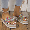 Hazel Blues® |  Open Toe Platform Sandals