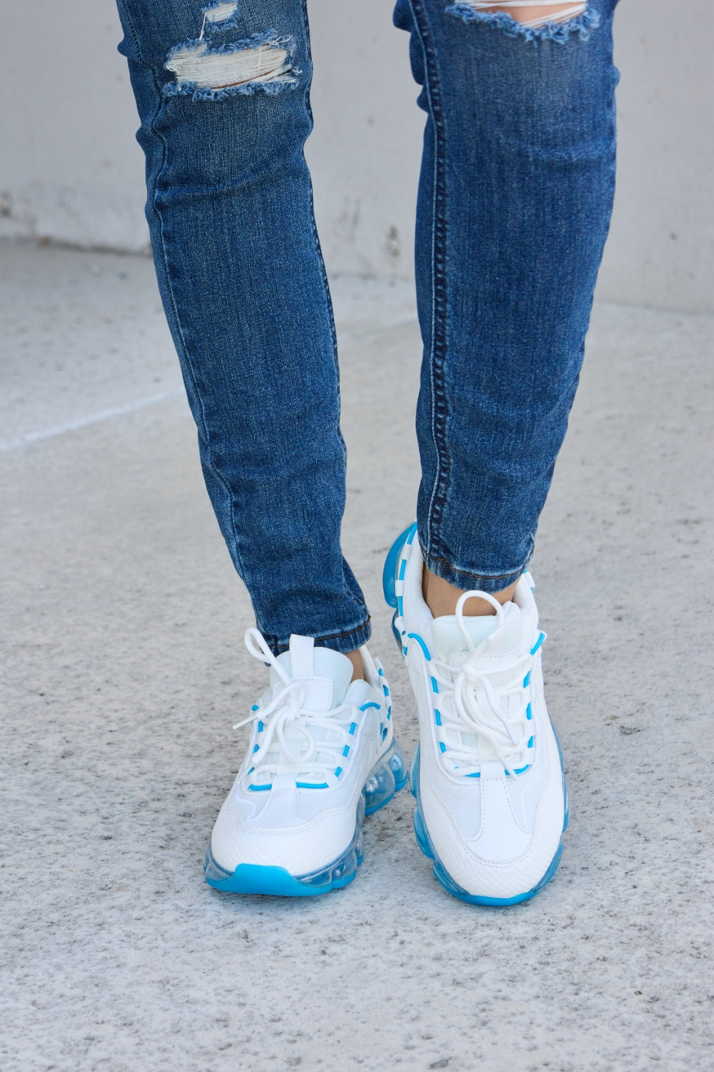 Hazel Blues® |  Forever Link  Lace-Up Air-Cushioned Athletic Shoes