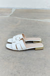 Hazel Blues® |  Weeboo Walk It Out Slide Sandals in Icy White