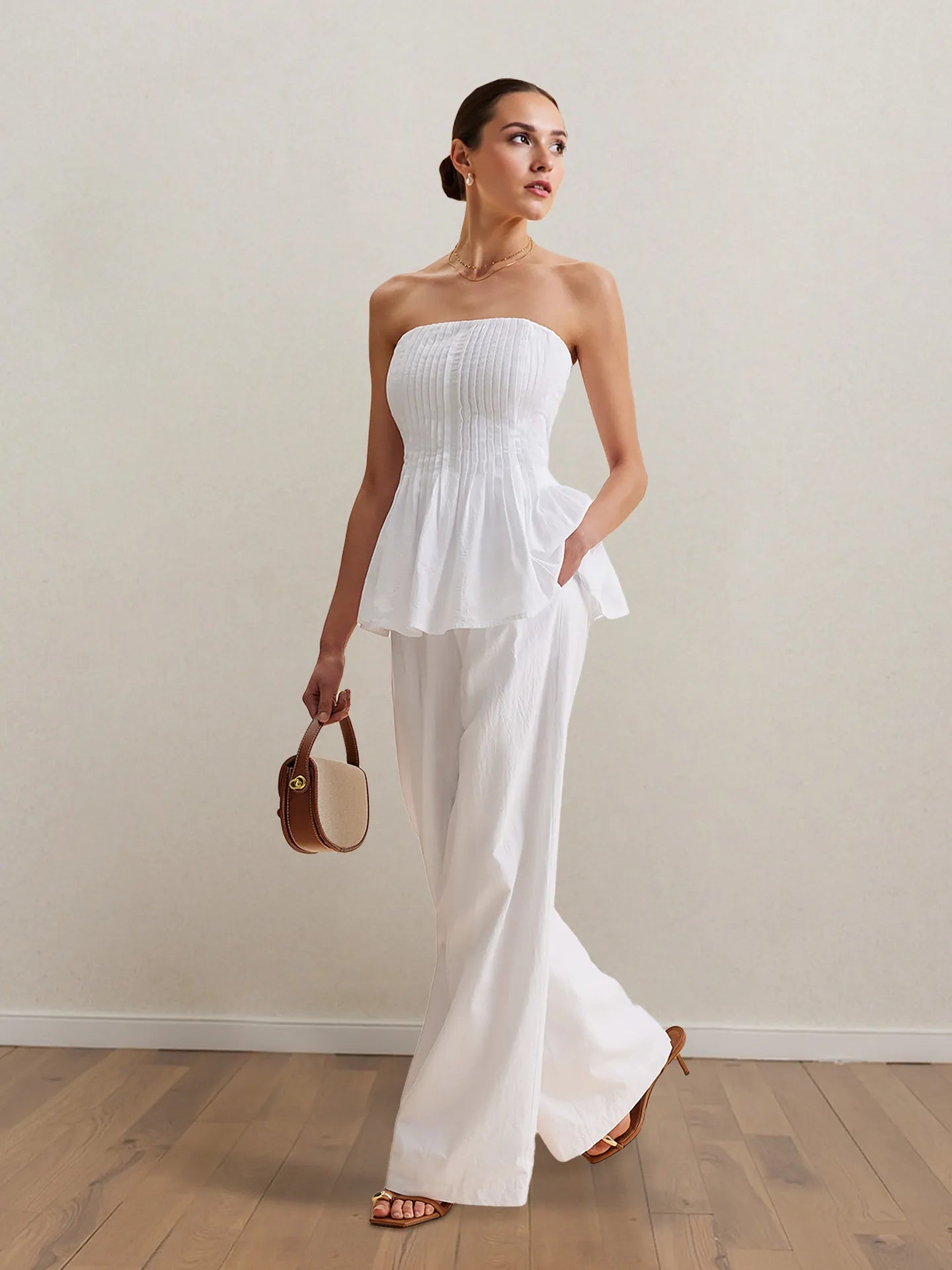 peplum dress with pants Peplum Top and Pants Set