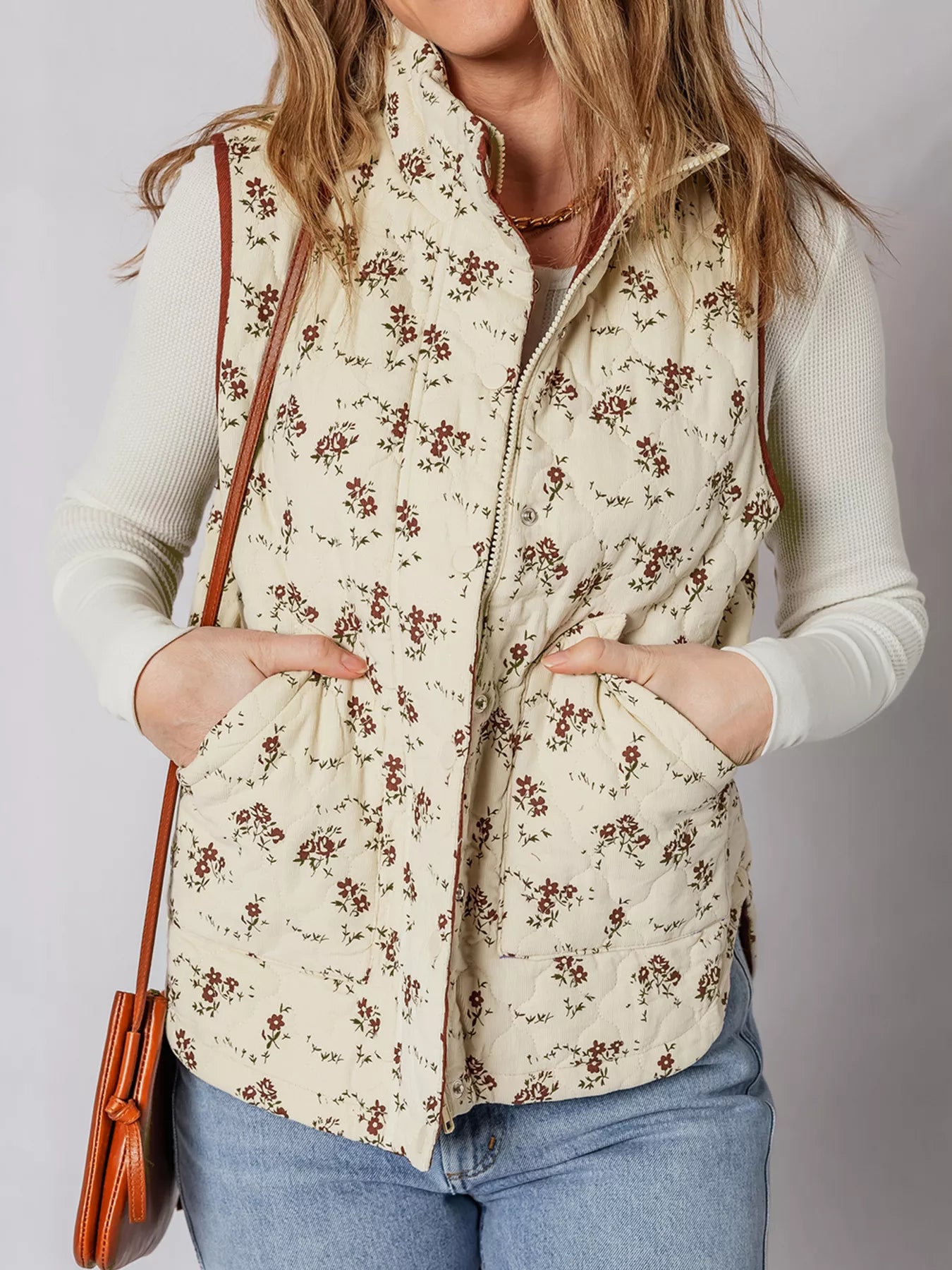 【新品未使用】ENFOLD CHECK-QUILT VEST ENFOLD - CHECK-QUILT VEST / 中綿ベスト / ブラック / 24AW