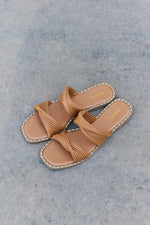 Hazel Blues® | Qupid Summertime Fine Double Strap Twist Sandals - Hazel Blues®