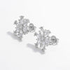 Hazel Blues® |  925 Sterling Silver Zircon Snowflake Earrings