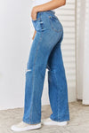 Hazel Blues® |  Judy Blue High Waist Distressed Straight-Leg Jeans