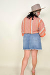 Hazel Blues® |  Umgee High Rise 5 Pocket Non Stretch Denim Skirt