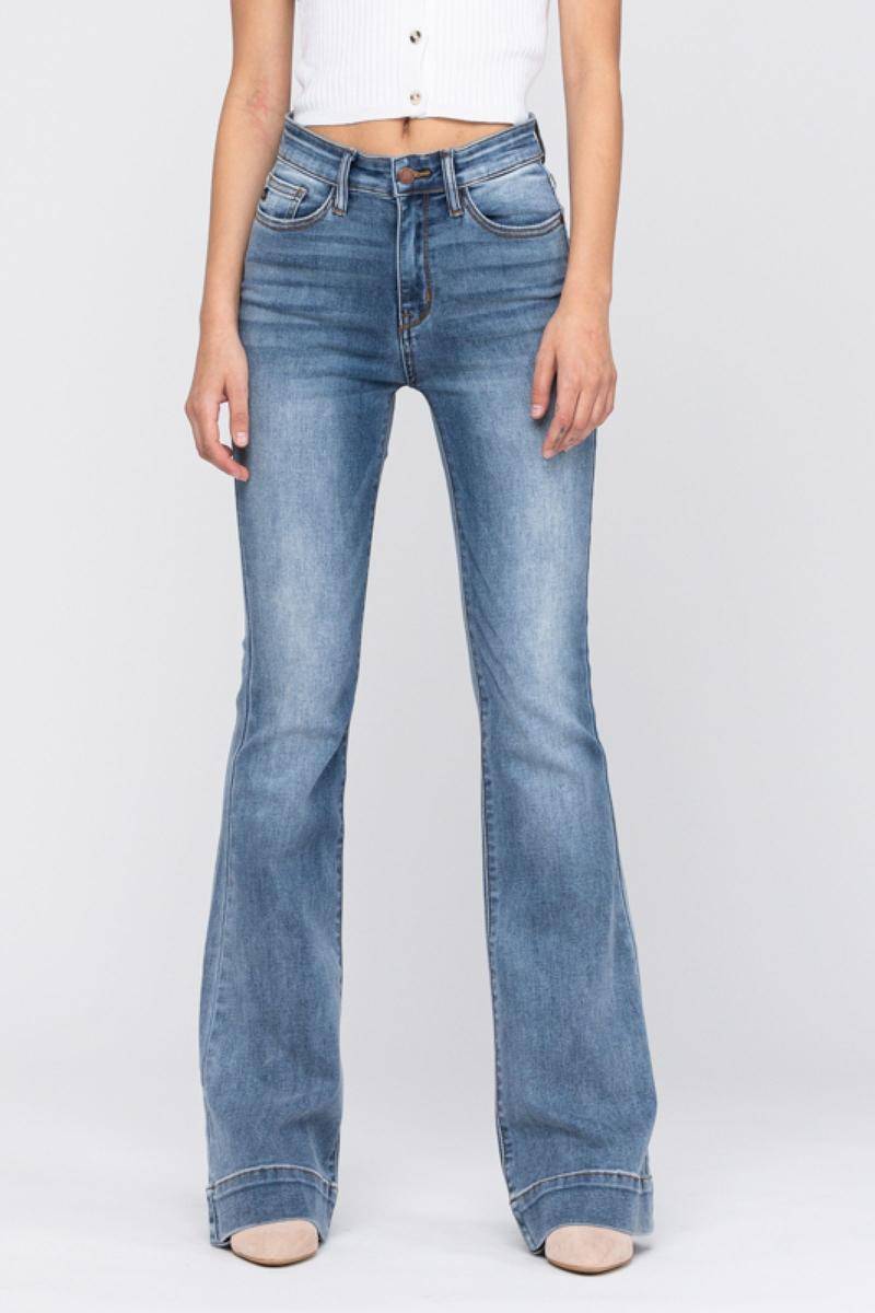 Hazel Blues® | Judy Blue Mid-Rise Flare Jeans