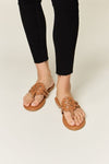 Hazel Blues® |  Forever Link Cutout PU Leather Open Toe Sandals