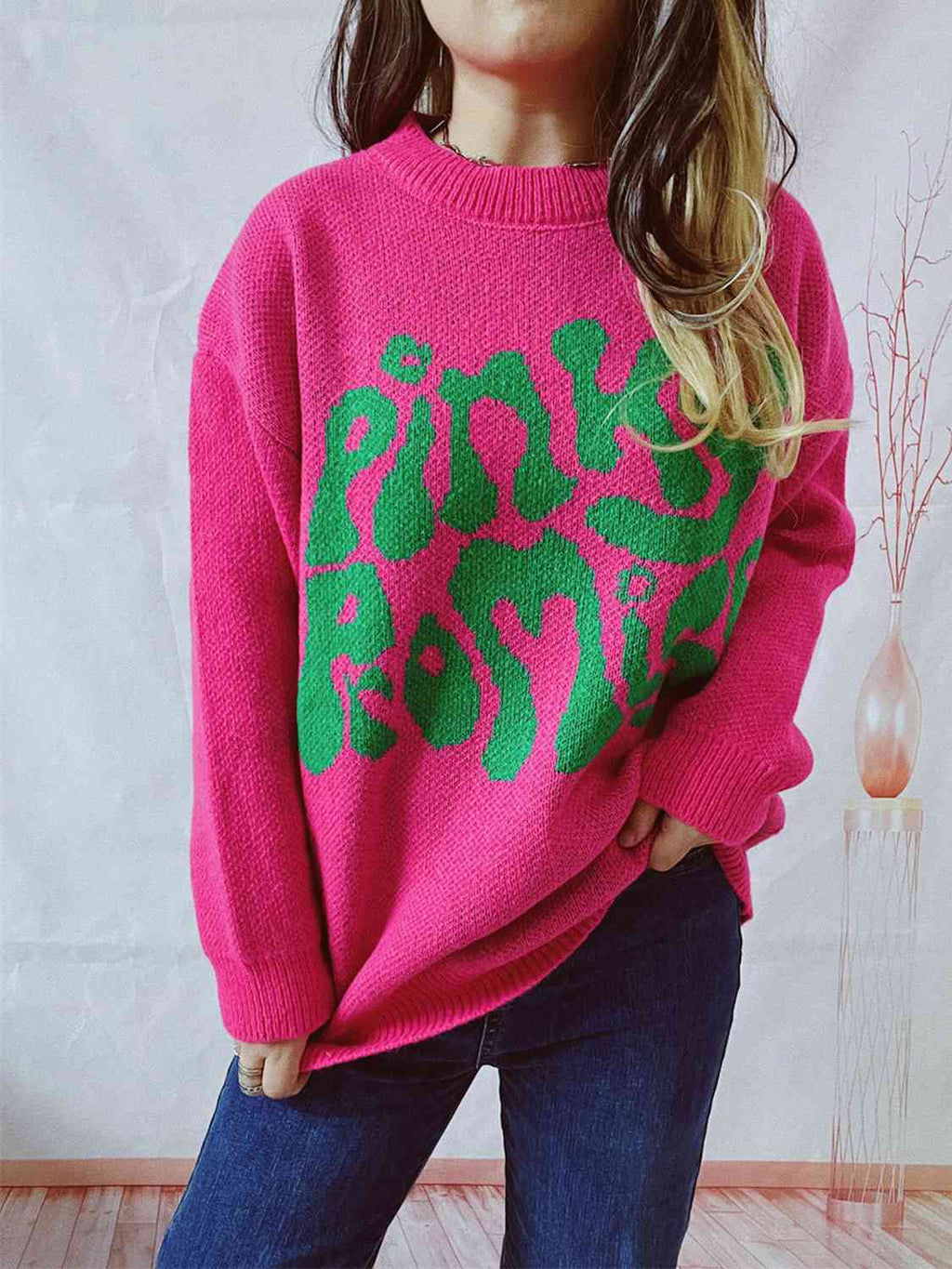 Hazel Blues® |  PINKY PROMISE Graphic Sweater