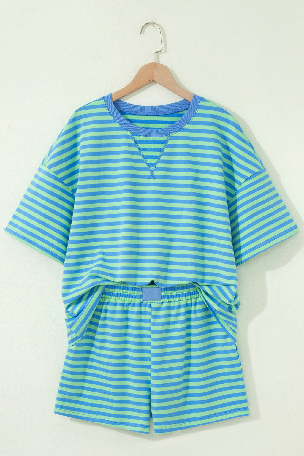 Frances Luna Striped Ribbed Pants