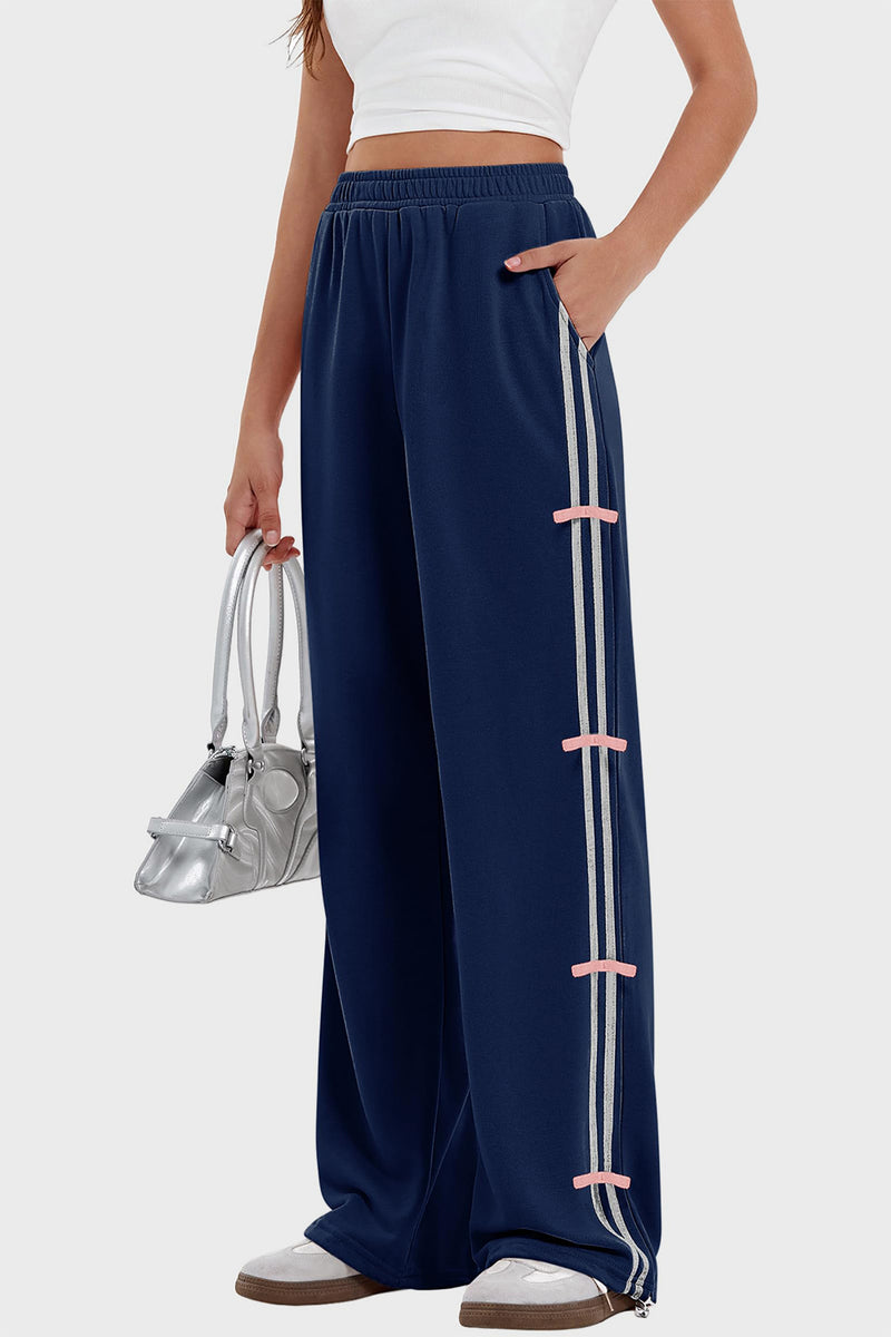 Hazel Blues® |  Elastic Waist Wide Leg Pants with Pockets