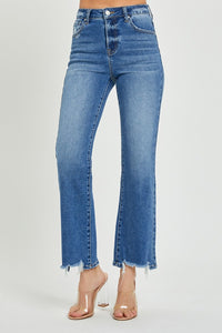 Hazel Blues® |  RISEN High Rise Straight Jeans