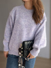Hazel Blues® |  Round Neck Long Sleeve Sweater
