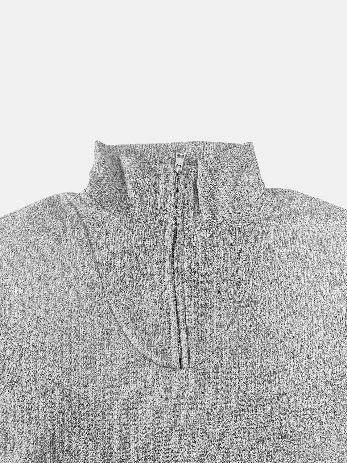 Hazel Blues® |  Quarter Zip Long Sleeve Top