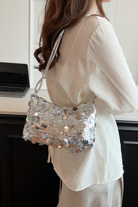 Hazel Blues® |  Sequin Knotted Straps Shoulder Bag