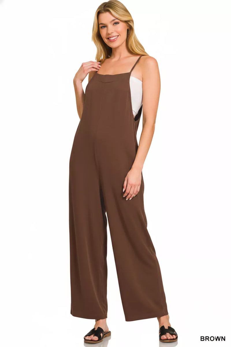 Zenana Rayon Woven Wide Leg Jumpsuit – Hazel Blues®