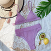 Hazel Blues® |  Spaghetti Strap Ribbed Bikini Set