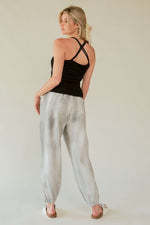 Hazel Blues® |  Davi & Dani Rhinestone Elastic Waist Joggers