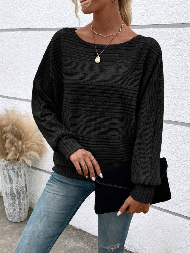 Hazel Blues® |  Round Neck Long Sleeve Top