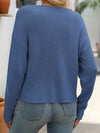 Hazel Blues® |  Round Neck Long Sleeve Sweater