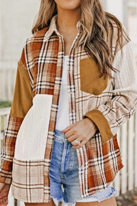 Hazel Blues® |  Plaid Button Up Long Sleeve Shacket