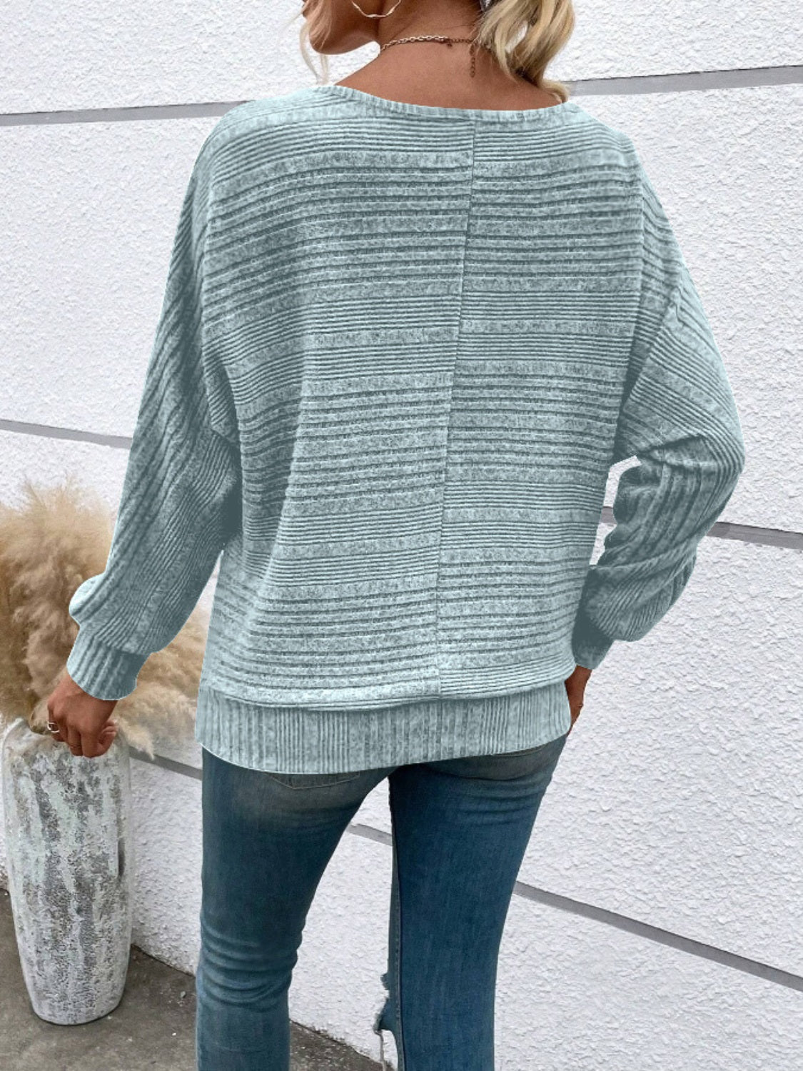 Hazel Blues® |  Round Neck Long Sleeve Top