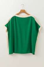 Hazel Blues® |  Boat Neck Half Sleeve Blouse