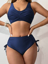 Hazel Blues® |  Scoop Neck Wide Strap Bikini Set