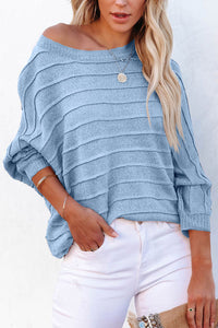 Hazel Blues® |  Round Neck Long Sleeve Knit Top