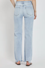 Hazel Blues® |  RISEN High Rise Distressed Wide Leg Jeans