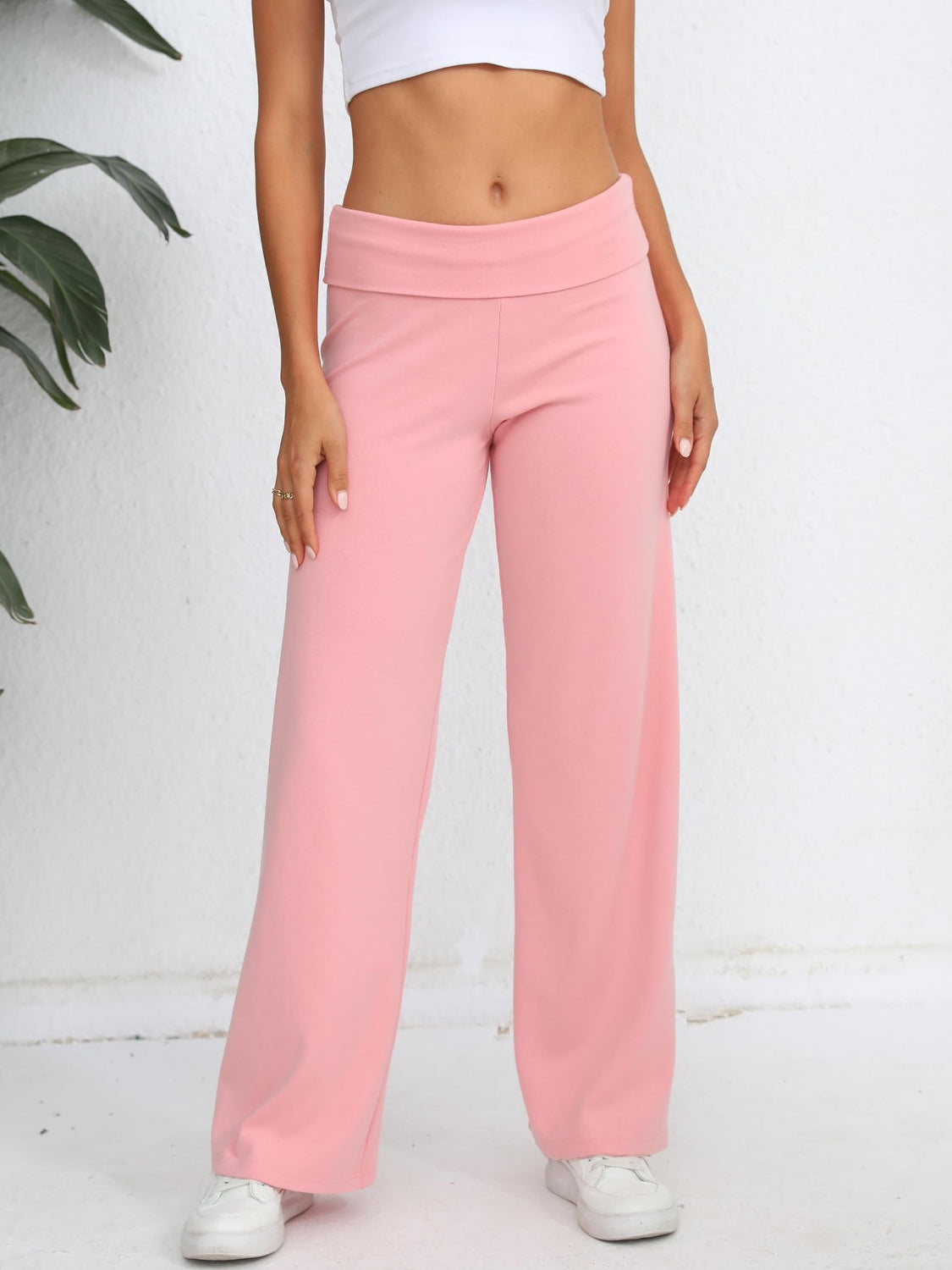 Hazel Blues® |  Elastic Waist Wide Leg Pants