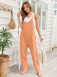 Hazel Blues® |  V-Neck Spaghetti Strap Jumpsuit