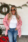 Hazel Blues® |  PREORDER: Christmas Cloud Cardigan Candy Cane