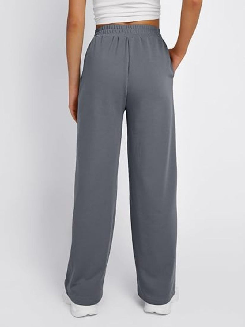 Hazel Blues® |  Elastic Waist Wide Leg Pants