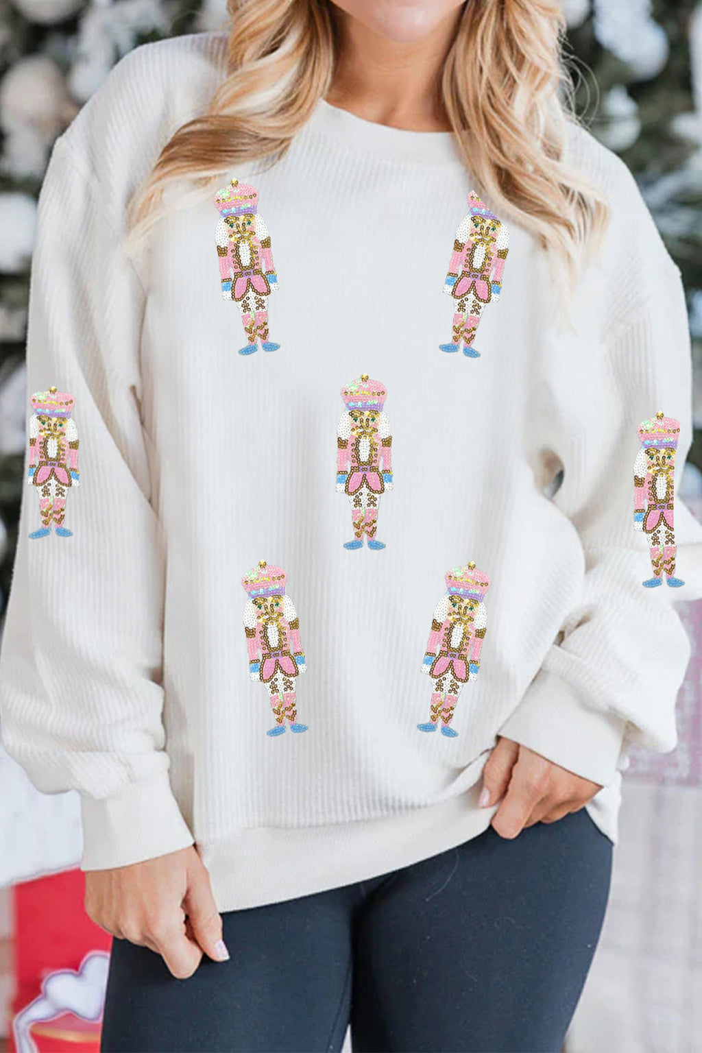 Christmas Magic Nutcracker Sequin Sweatshirt