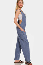 Hazel Blues® |  Zenana Pocketed Wide Strap Jumpsuit