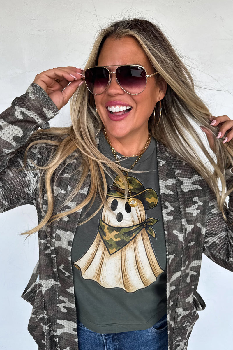 Hazel Blues® |  PREORDER: Camo Ghost Graphic Tee