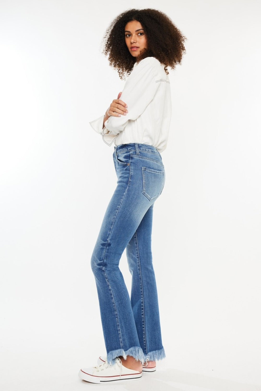 Hazel Blues® |  Kancan High Rise Frayed Hem Jeans