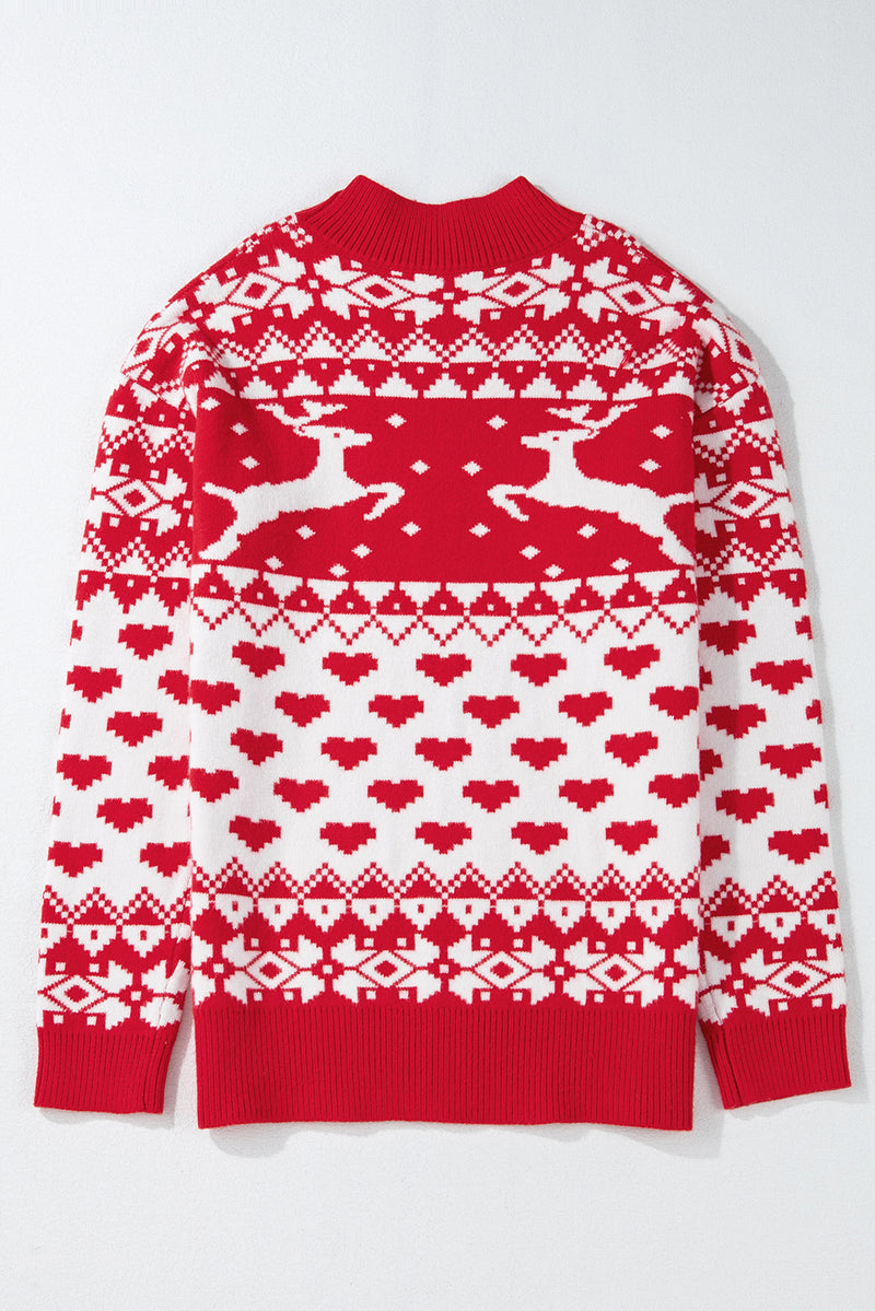 Hazel Blues® |  Christmas Element Turtleneck Long Sleeve Sweater
