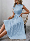 Hazel Blues® |  Tied Ruffled Cap Sleeve Midi Dress
