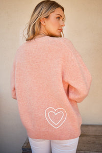 Hazel Blues® |  And The Why WIFEY & Heart Round Neck Sweater