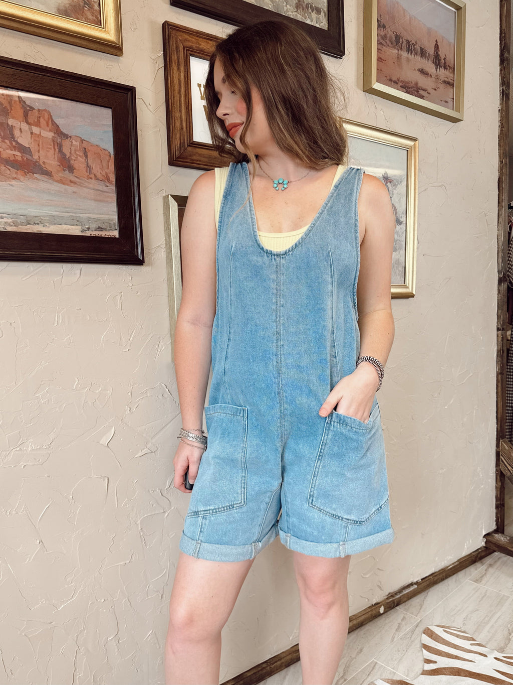 The Danvers Denim Romper